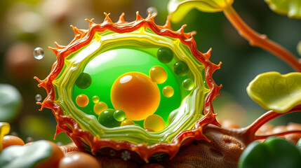 Osmosis in a plant cell