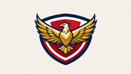 Gold eagle on a shield