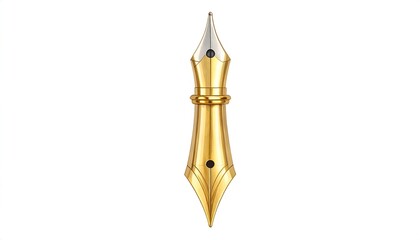 Gold fountain pen nib