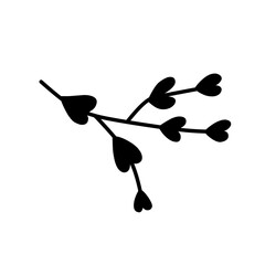 heart shape leaf icon