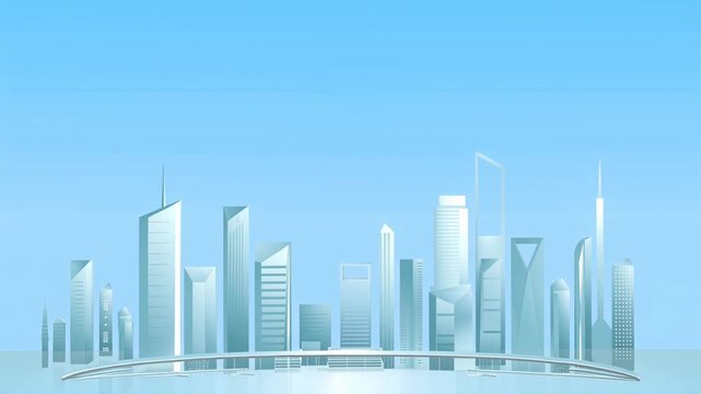abstract city skyline