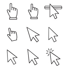 Various Pointer Styles for User Interface Design Projects