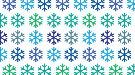 Seamless snowflake pattern background for winter themed designs