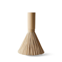 Elegant bamboo match whisk tea ceremony tool on a Transparent Background