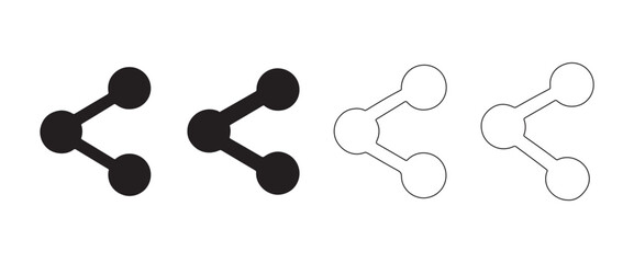 Simple Connection Nodes Vector Elements for Network Design Projects