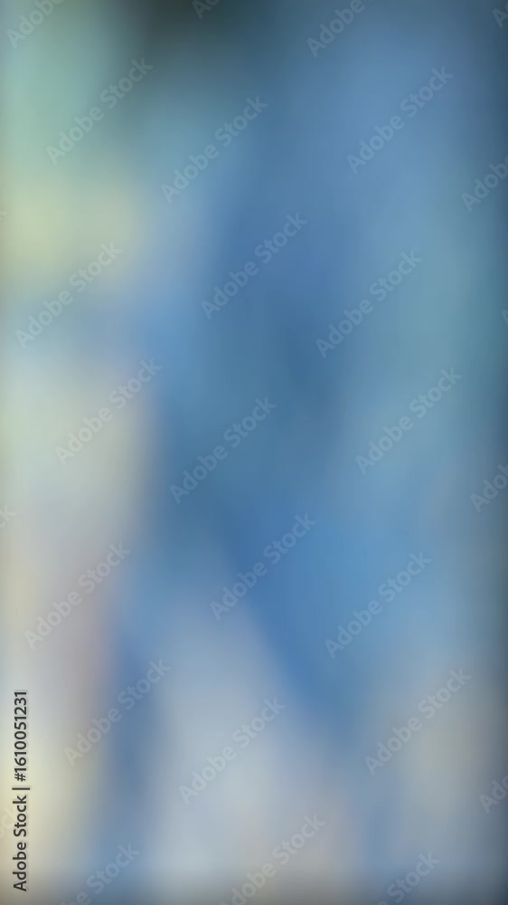 Wall mural vertical abstract soft blue and orange blur 4k loop features blue to orange-white gradient colors sh