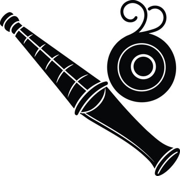 brazilian samba whistle on white background.eps