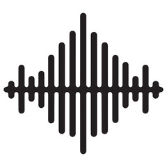 Abstract Sound Wave Graphic Representation for Audio Visual Projects