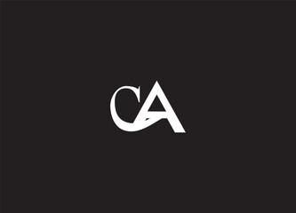 CA creative initial logo design and letter logo