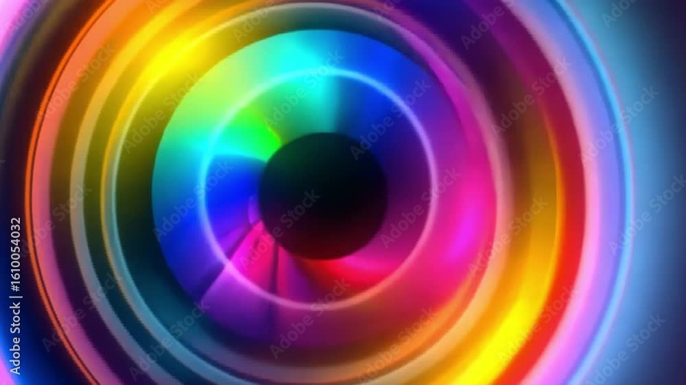 Aufkleber colorful spiral pattern vibrant design of mesmerizing hues and bright colors, showcasing energy and 