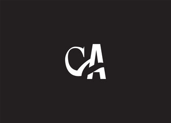 CA creative initial logo design and letter logo