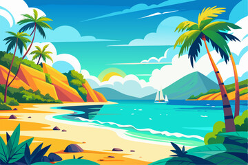  Perfect for summer, vacation, travel, tourism, and nature themes in web design, advertisements, and educational materials.
