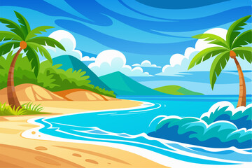  Perfect for summer, vacation, travel, tourism, and nature themes in web design, advertisements, and educational materials.