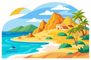  Perfect for summer, vacation, travel, tourism, and nature themes in web design, advertisements, and educational materials.