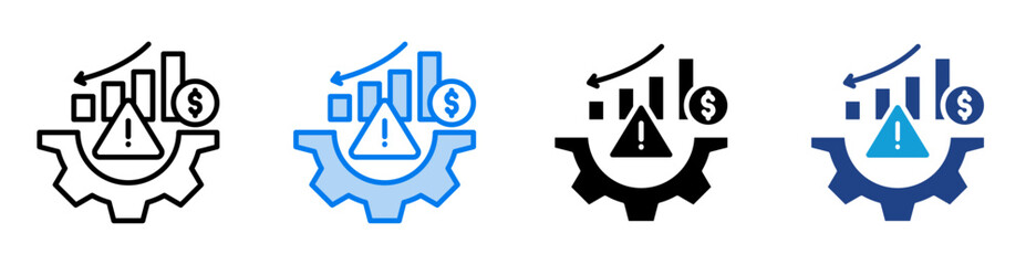 Mitigation icon set multiple style collection