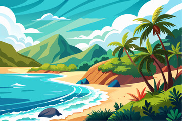  Perfect for summer, vacation, travel, tourism, and nature themes in web design, advertisements, and educational materials.