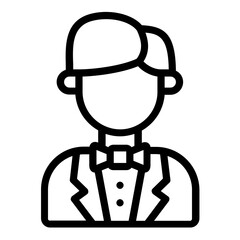 groom icon line