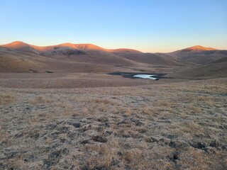 Sunset at Hidden Valley Open Space in San Ramon, California