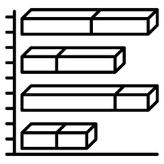 Horizontal Chart Icon