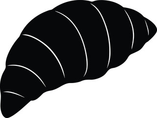 croissant crumb on white background.eps