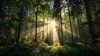 Fototapeta premium morning in the forest