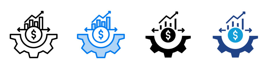 Measurements icon set multiple style collection