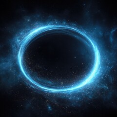 Naklejka premium Cosmic ring of light