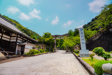 The view of temple in Gifu, Japan