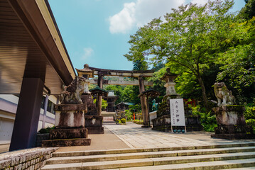The view of temple in Gifu, Japan