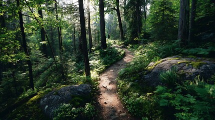 Naklejka premium forest in the forest