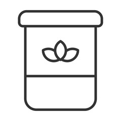 Oats Icon Outline Style. Vector Illustration Design