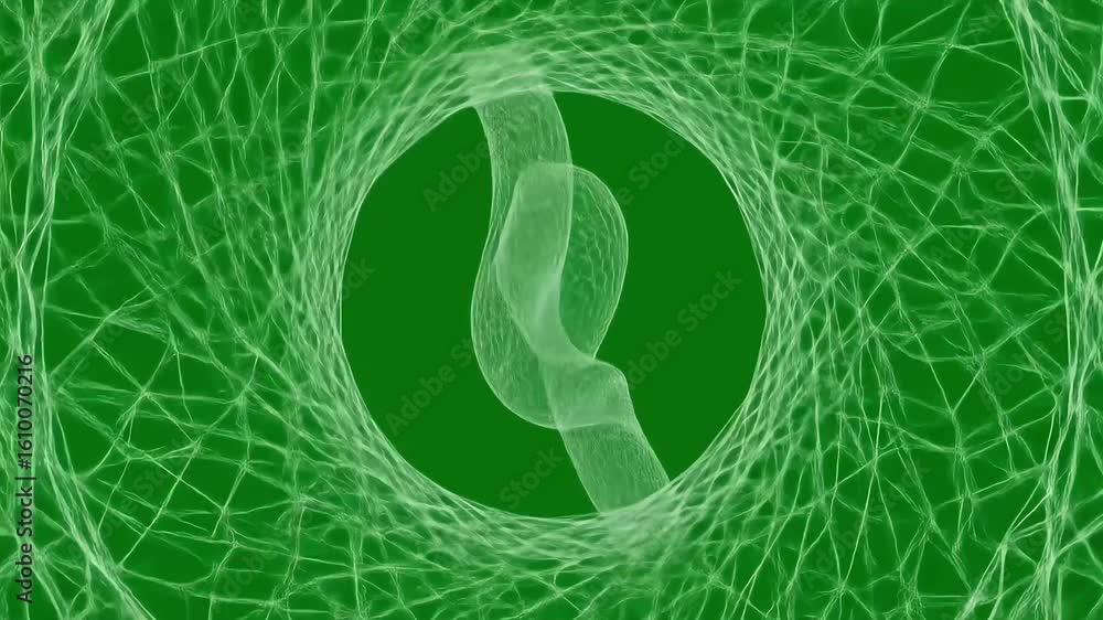 Poster abstract green texture with intricate patterns resembling natural forms and organic structures