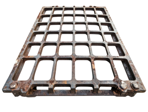 Rusty Iron Grate