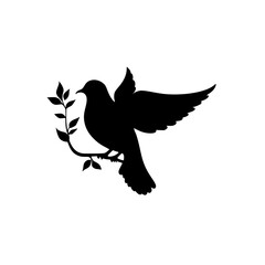 vector illustration of a dove