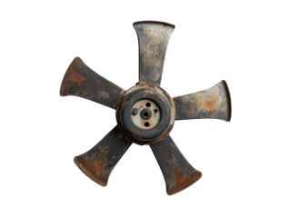 Rusty Metal Fan Blade