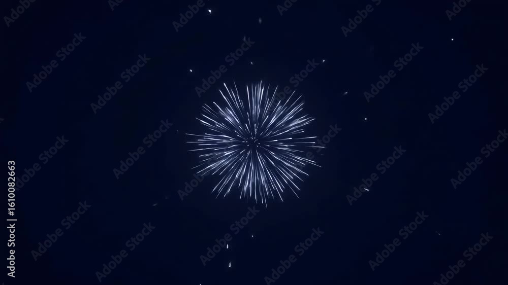Poster dynamic depiction of light streaks radiating from a central point, creating a sense of movement in s