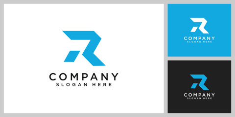initials letter R abstract logo vector design