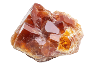 Orange Calcite Crystal Cluster