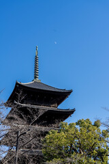 Toji (Kyo-o-ko-ji) is a historic Buddhist temple with a five-story Japanese wooden pagoda and a...