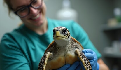 Wildlife Recovery Center: Detailed Shot of Animal Being Treated