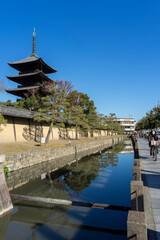 Toji (Kyo-o-ko-ji) is a historic Buddhist temple with a five-story Japanese wooden pagoda and a...