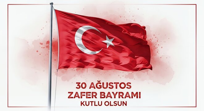 Celebrate 30 Ağustos Zafer Bayramı with this digital artwork