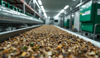 Sustainable Waste Processing: Clean Industrial Composting Operation