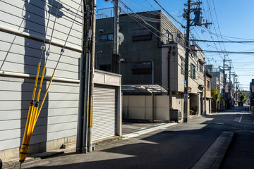A quiet alley in Kyoto, Japan