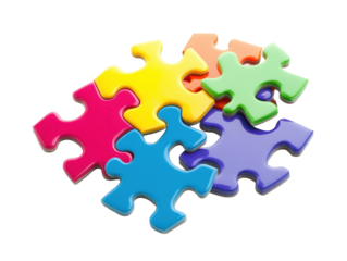 Colorful Puzzle Pieces