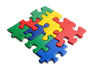 Colorful Puzzle Pieces