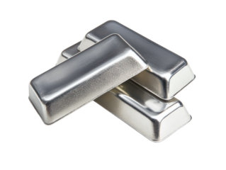 Silver Bullion Bars Stack