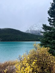 lake and mountains