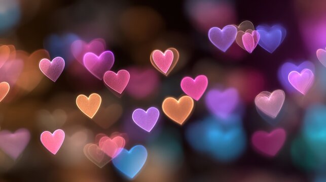 Abstract hearts bokeh (3)