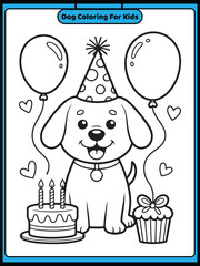 dog coloring book for kids
